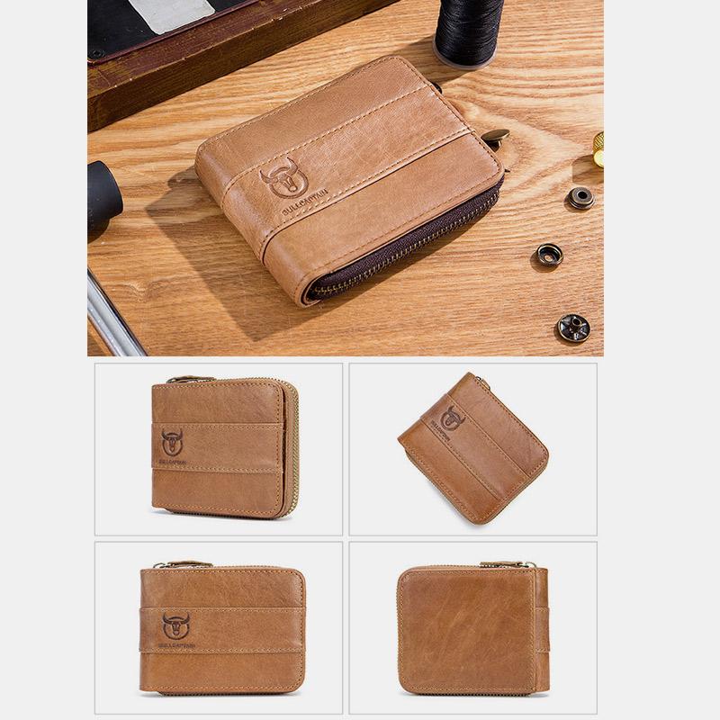 RFID Antimagnetic Vintage Genuine Leather Wallet - VOTVO