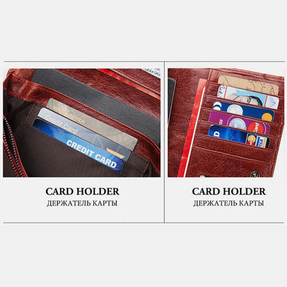 RFID Blocking Anti-theft Genuine Leather Wallet | Stylish & Secure