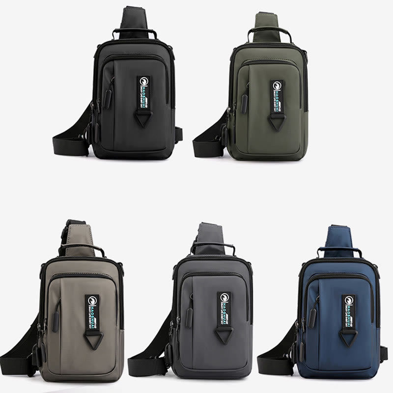 Pratica borsa a tracolla da uomo – Borsa da viaggio impermeabile