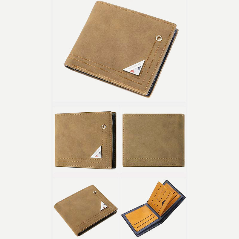 Men’s Slimfold Wallet with Extra Capacity & Passcase – Durable PU Leather Card Holder