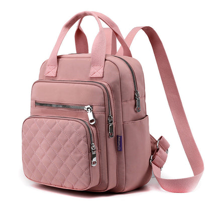 Quilted Backpack Stylish Shoulder Bag for Women Traval Casual Purses