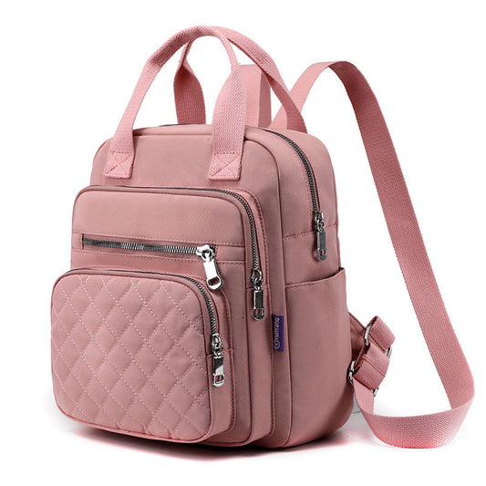 Quilted Backpack Stylish Shoulder Bag for Women Traval Casual Purses