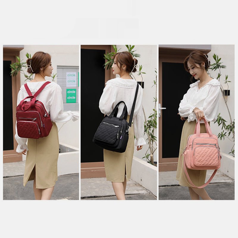 Multifunctional Lightweight Embossing Handbag – Crossbody & Backpack - VOTVO