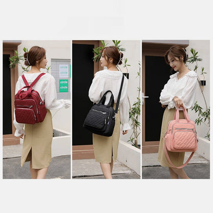 Multifunctional Lightweight Embossing Handbag – Crossbody & Backpack - VOTVO