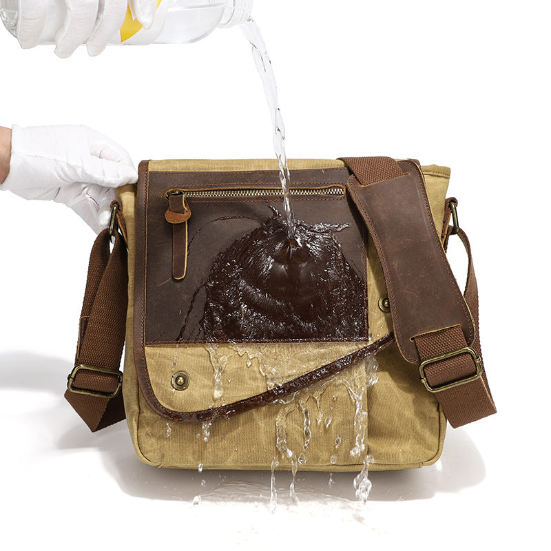 Retro Casual Shoulder Bag: Classic and Creative Design in High Quality Canvas
