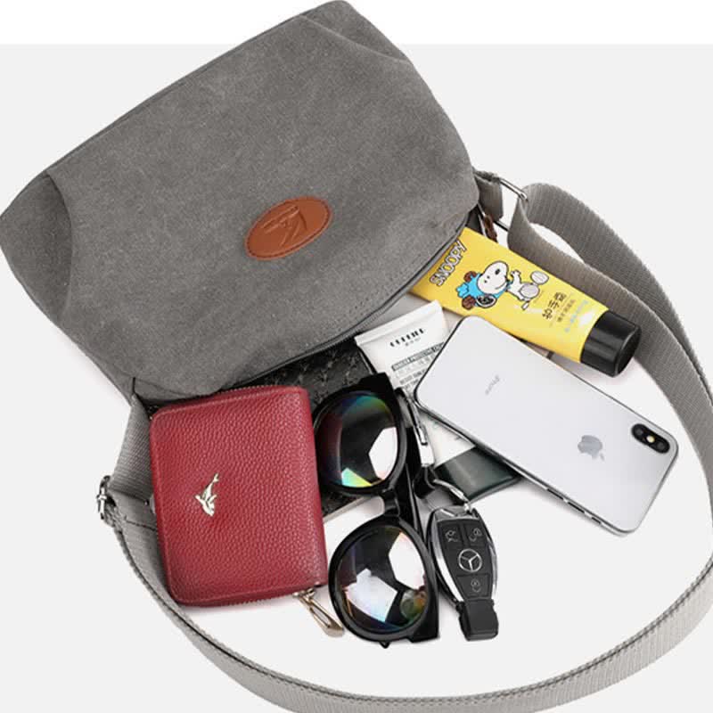 Lightweight Canvas Crossbody Bag for Women | Small Shoulder Purse - VOTVO