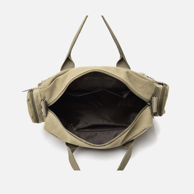 Messenger Bag for Men – Casual Canvas Multi - Pocket Crossbody Bag with Adjustable Strap - VOTVO