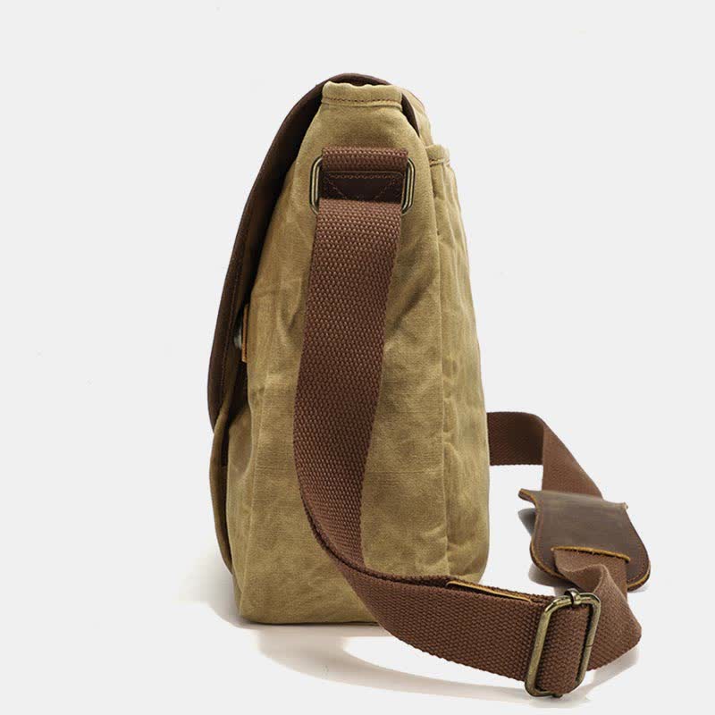 Retro Casual Shoulder Bag: Classic and Creative Design in High Quality Canvas