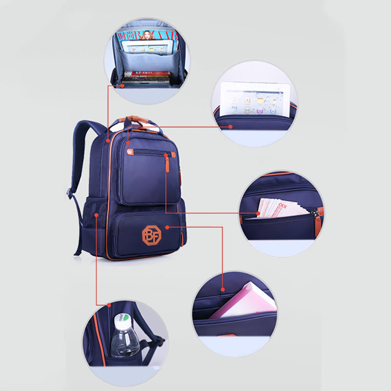 Large Capacity Waterproof School Backpack for Kids – Durable Daypack with Multiple Compartments