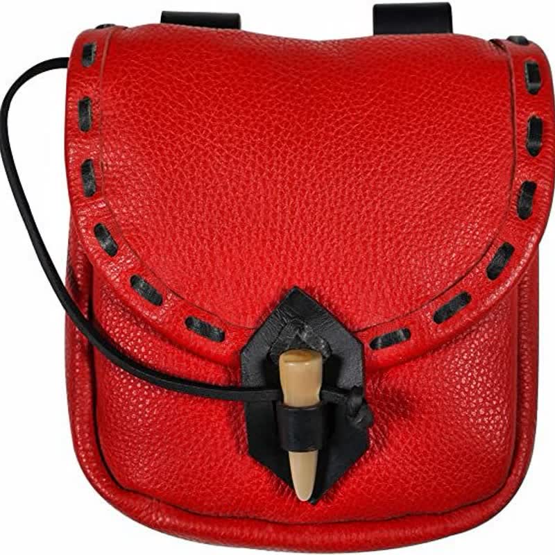 Renaissance Belt Pouch Holster - EDC Leather Waist Bag Cosplay Coin Purse - VOTVO