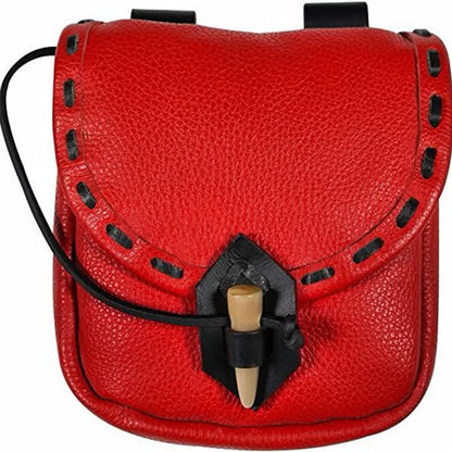 Renaissance Belt Pouch Holster - EDC Leather Waist Bag Cosplay Coin Purse - VOTVO