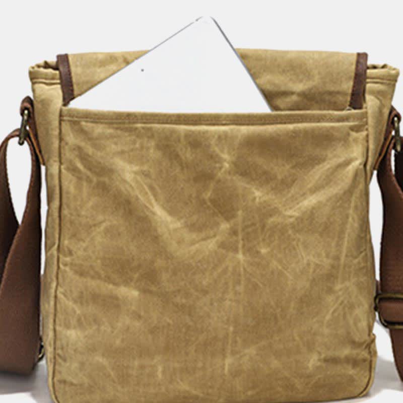 Retro Casual Shoulder Bag: Classic and Creative Design in High Quality Canvas