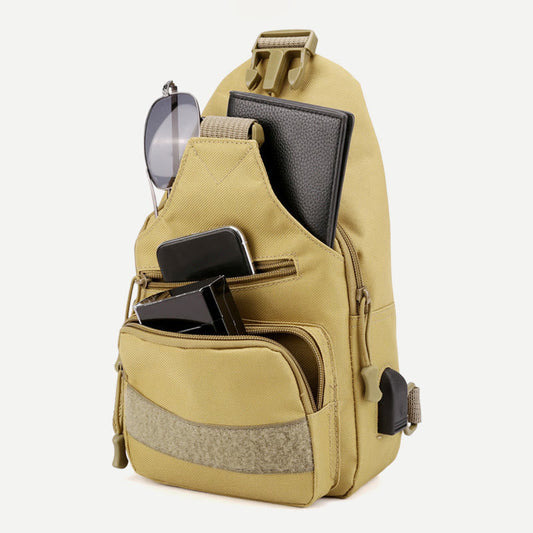 Sling Bag for Men – Canvas Casual Sports Large Chest Bag