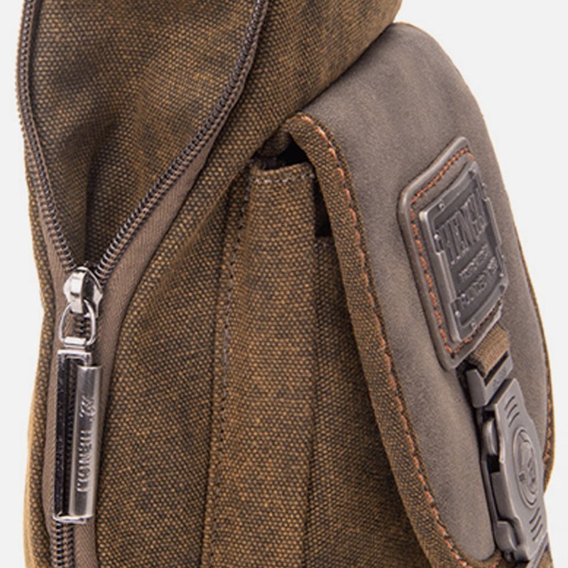 Multifunctional Canvas Chest Bag for Men – Leisure Crossbody Riding Bag - VOTVO