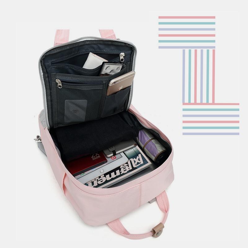 Large Capacity Vintage Laptop Backpack for Women – Multi - Pocket, Stylish & Durable for School & Travel - VOTVO