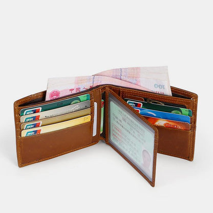 Retro RFID Multi - Slot Wallet – Leather, Stylish and Secure for Men - VOTVO
