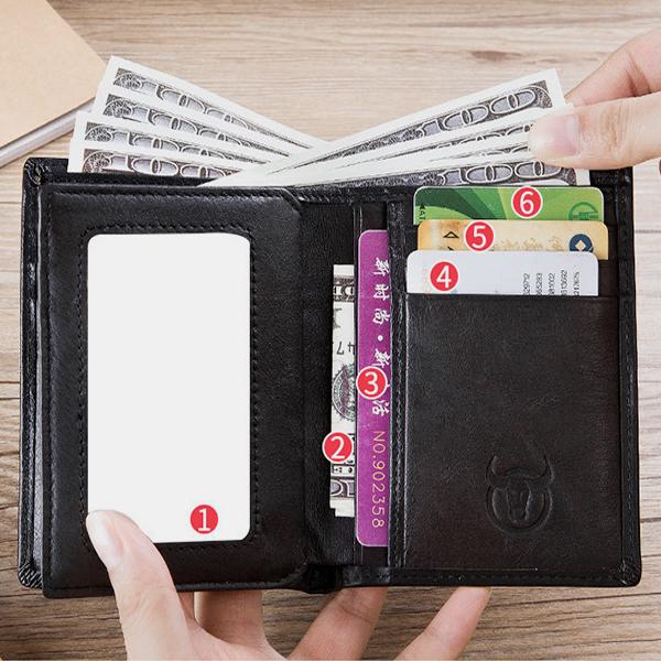 RFID Protection GenuineLeather Multi - Slot Wallet - VOTVO