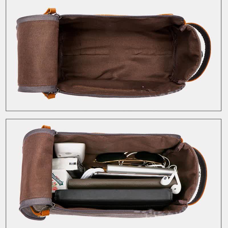 Borsa per il trucco in tela retrò – Borsa da viaggio per donne e uomini