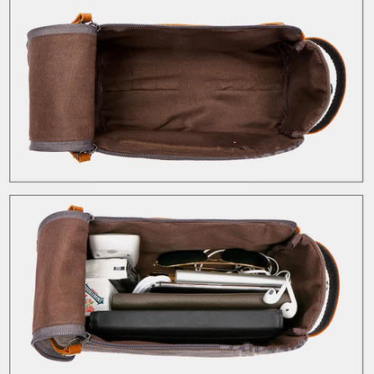 Borsa per il trucco in tela retrò – Borsa da viaggio per donne e uomini