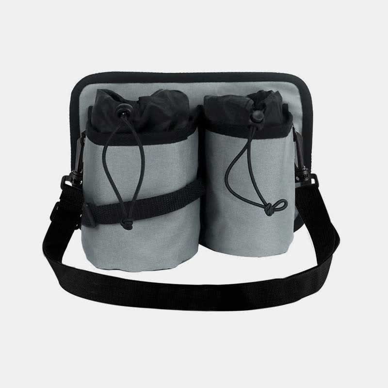 Portable Water Bottle Holder Pouch with 2 Bottle Pockets – Adjustable Carrier for Travel, Sports, and Daily Use - VOTVO