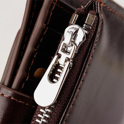 RFID Large Capacity Genuine Leather Multi - Card Wallet – Secure, Stylish, and Practical - VOTVO