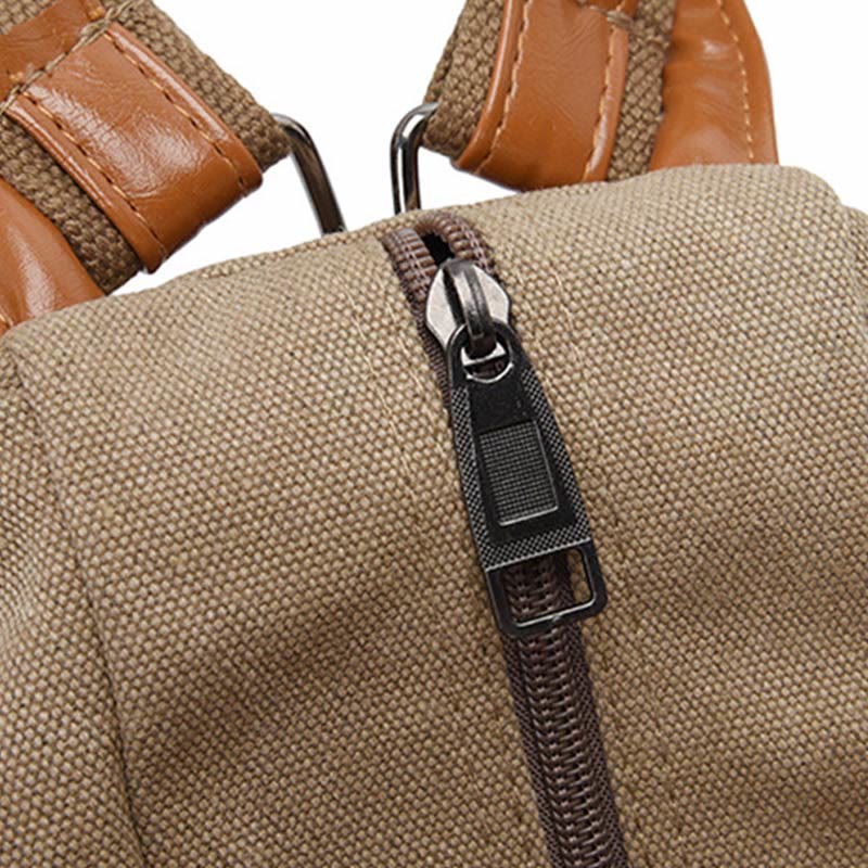 Multifunctional Women's Backpack with Tassel Decor – Durable Canvas Travel Daypack