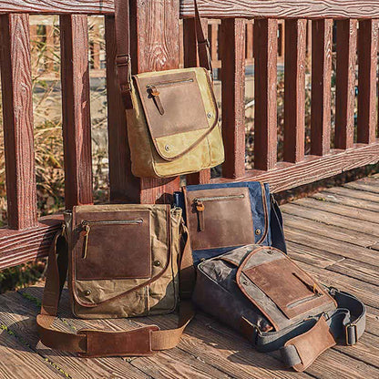 Retro Casual Shoulder Bag: Classic and Creative Design in High Quality Canvas - VOTVO