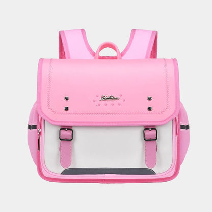 Reflective Girls & Boys School Backpack – Waterproof Faux Leather Kids Bookbag - VOTVO