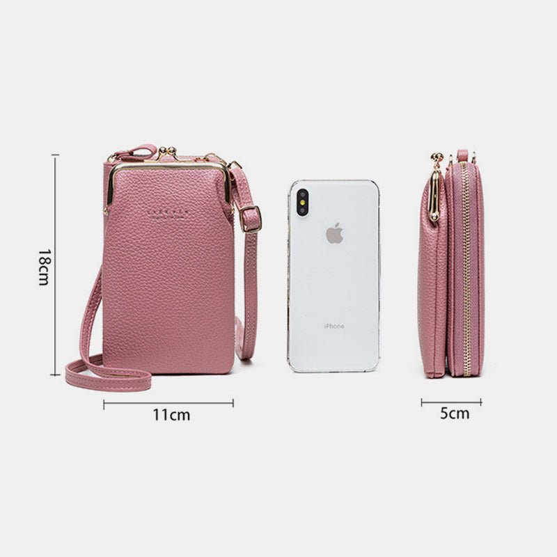 Multifunctional Kiss - Lock Crossbody Phone Bag - VOTVO