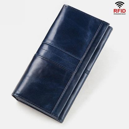 RFID Blocking Anti-theft Genuine Leather Wallet | Stylish & Secure