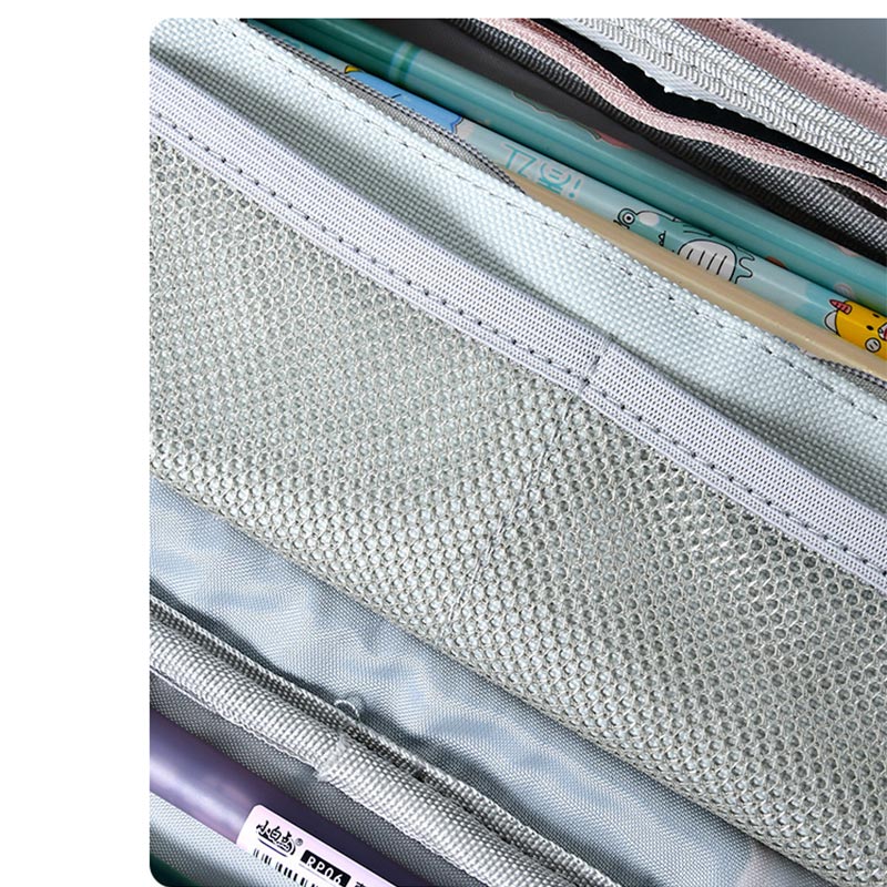 Large Capacity Canvas Pencil Case – Durable Pen Pouch for Office & School