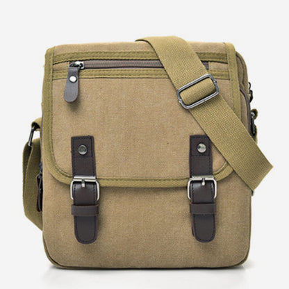 Retro Canvas Messenger Bag for Men – Crossbody Shoulder Bag for Business & Travel