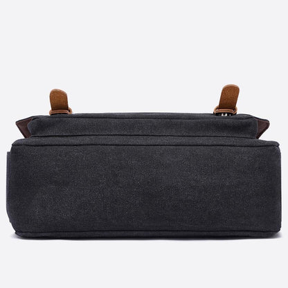 Messenger Bag for Men – Portable Large Capacity Canvas Business Briefcase