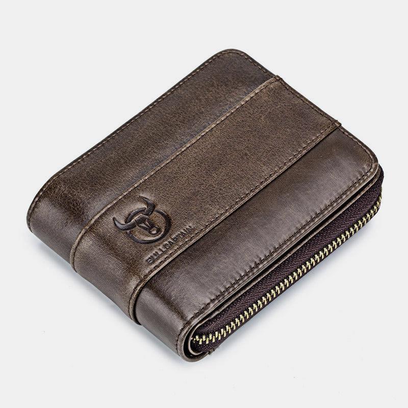 RFID Antimagnetic Vintage Genuine Leather Wallet - VOTVO