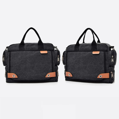 Messenger Bag for Men – Casual Canvas Multi - Pocket Crossbody Bag with Adjustable Strap - VOTVO