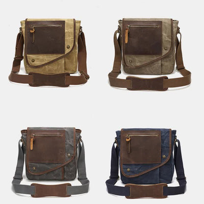 Retro Casual Shoulder Bag: Classic and Creative Design in High Quality Canvas