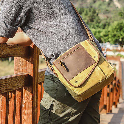 Retro Casual Shoulder Bag: Classic and Creative Design in High Quality Canvas