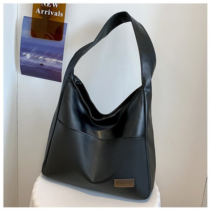 Simple leather tote bag👜