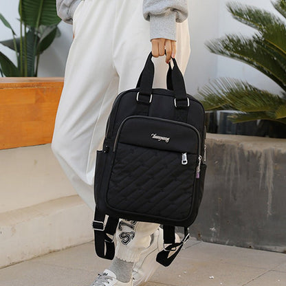 Lightweight Embossed Embroidery Backpack with USB Charging Port – Perfect for Women on the Go - VOTVO