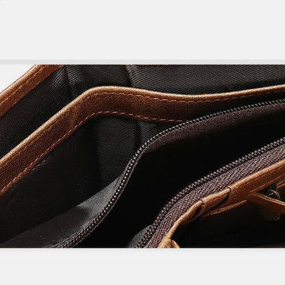 Retro Large Capacity RFID GenuineLeather Wallet