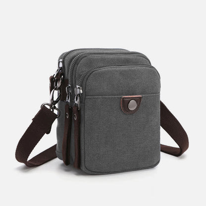 Belt Loop Holster Phone Purse - Small Canvas Crossbody Side Shoulder Bag - VOTVO