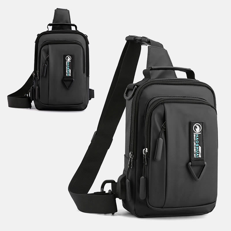 Pratica borsa a tracolla da uomo – Borsa da viaggio impermeabile