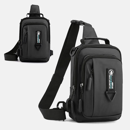 Pratica borsa a tracolla da uomo – Borsa da viaggio impermeabile