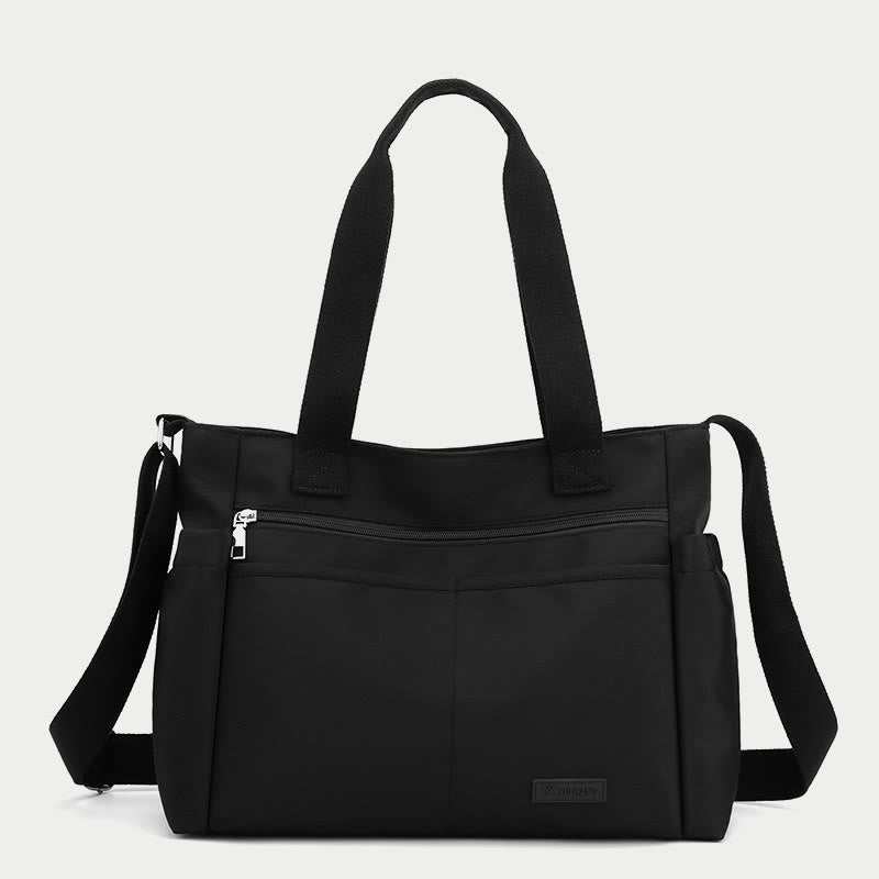 Minimalistic Nylon Tote Bag for Women – Large Handbag for School & Fitness