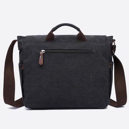 Messenger Bag for Men – Portable Large Capacity Canvas Business Briefcase