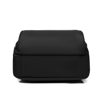 Black Oxford Backpack for Travel and Everyday Use
