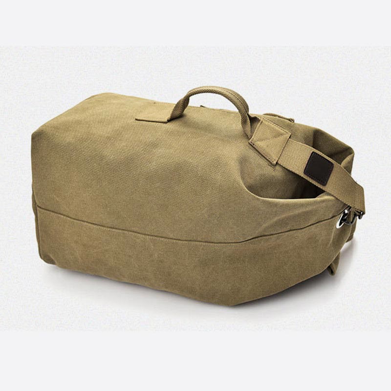 Men’s Large Capacity Canvas Backpack for Sports & Travel