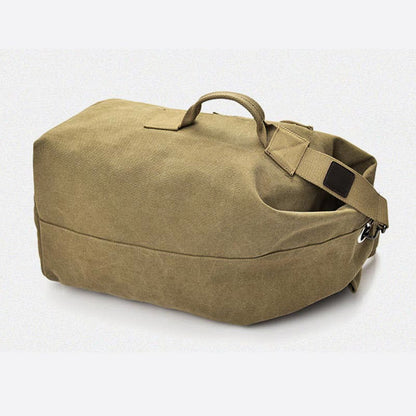 Men’s Large Capacity Canvas Backpack for Sports & Travel