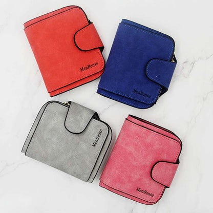 Small Wallet for Women – Multi - Slot Bifold Wallet with Zipper Pocket & ID Window - VOTVO