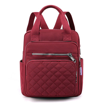 Quilted Backpack Stylish Shoulder Bag for Women Traval Casual Purses